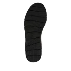 Chunky Platform Cushioned Slip On Shoes - Black-Pewter
