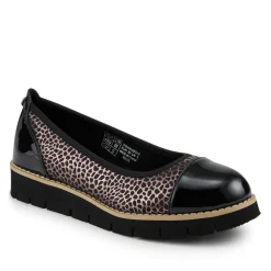 Chunky Platform Cushioned Slip On Shoes - Black-Pewter