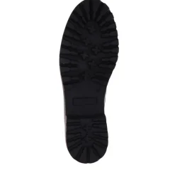 Chunky Slip-On Shoes - Black Patent