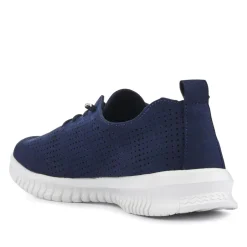 Chunky-Soled Lace-Ups - Navy