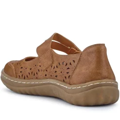 Chunky-Soled Mary Janes - Tan