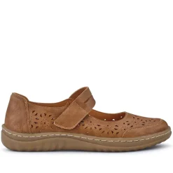 Chunky-Soled Mary Janes - Tan