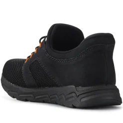 Chunky-Soled Slip-On Trainers - Black
