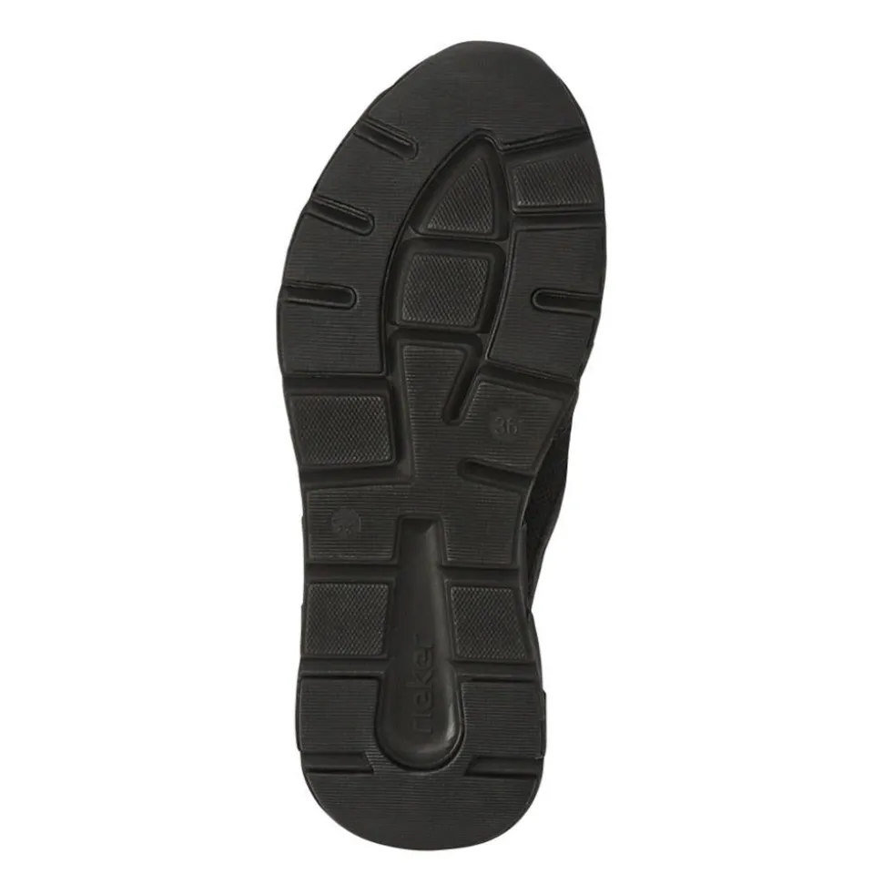 Chunky-Soled Slip-On Trainers - Black
