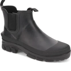 Chunky-Soled Wellington Boots - Black