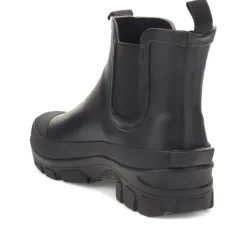 Chunky-Soled Wellington Boots - Black