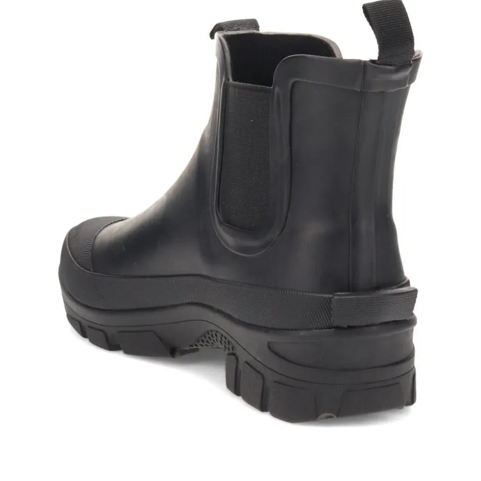 Chunky-Soled Wellington Boots - Black