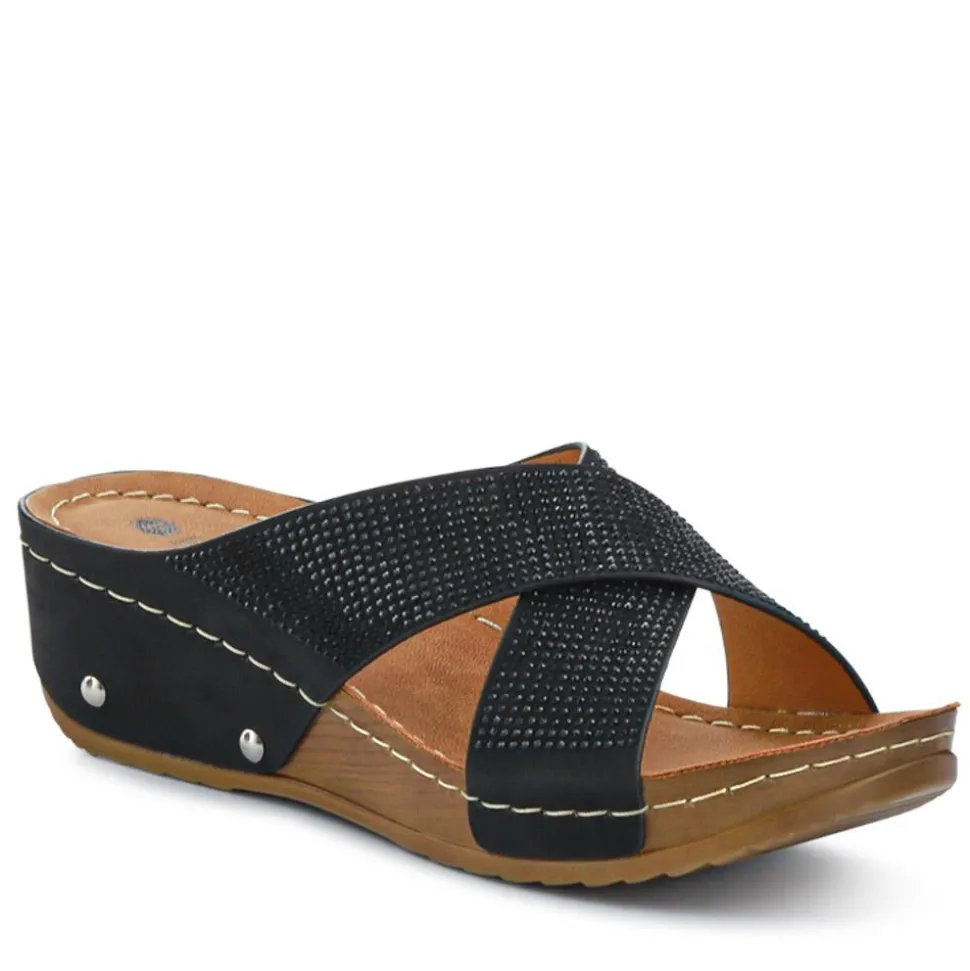 Chunky Sole Mules - Black