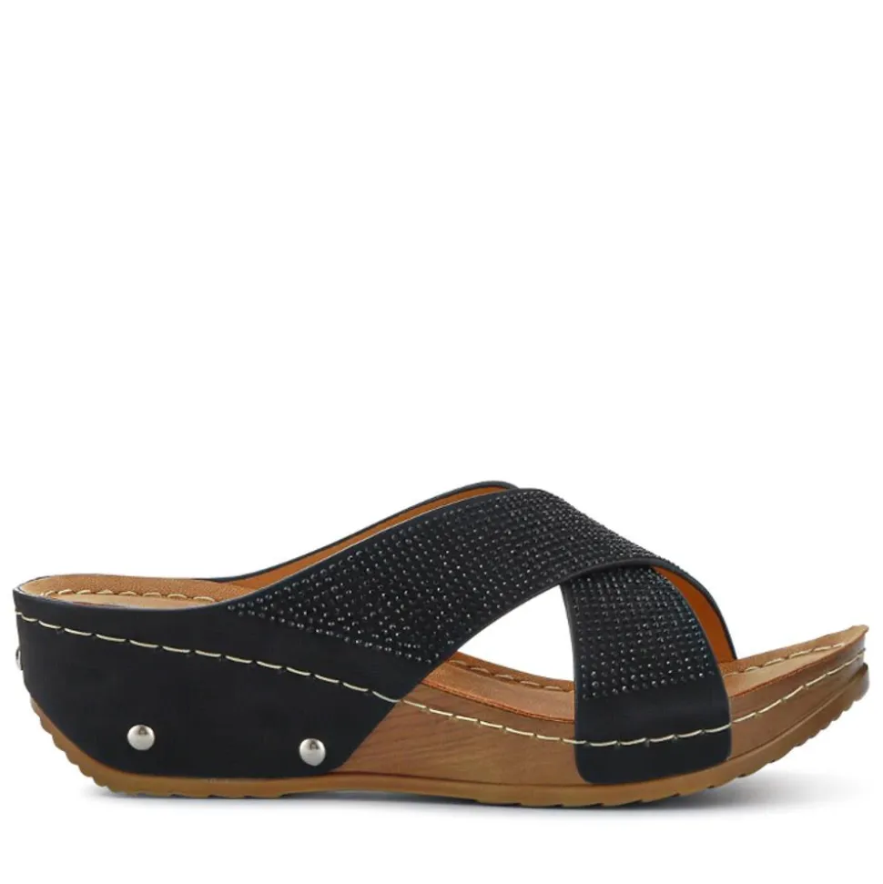 Chunky Sole Mules - Black