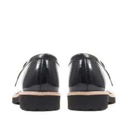 Chunky Tassel Loafers - Black