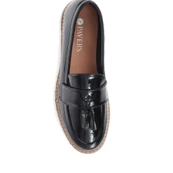 Chunky Tassel Loafers - Black