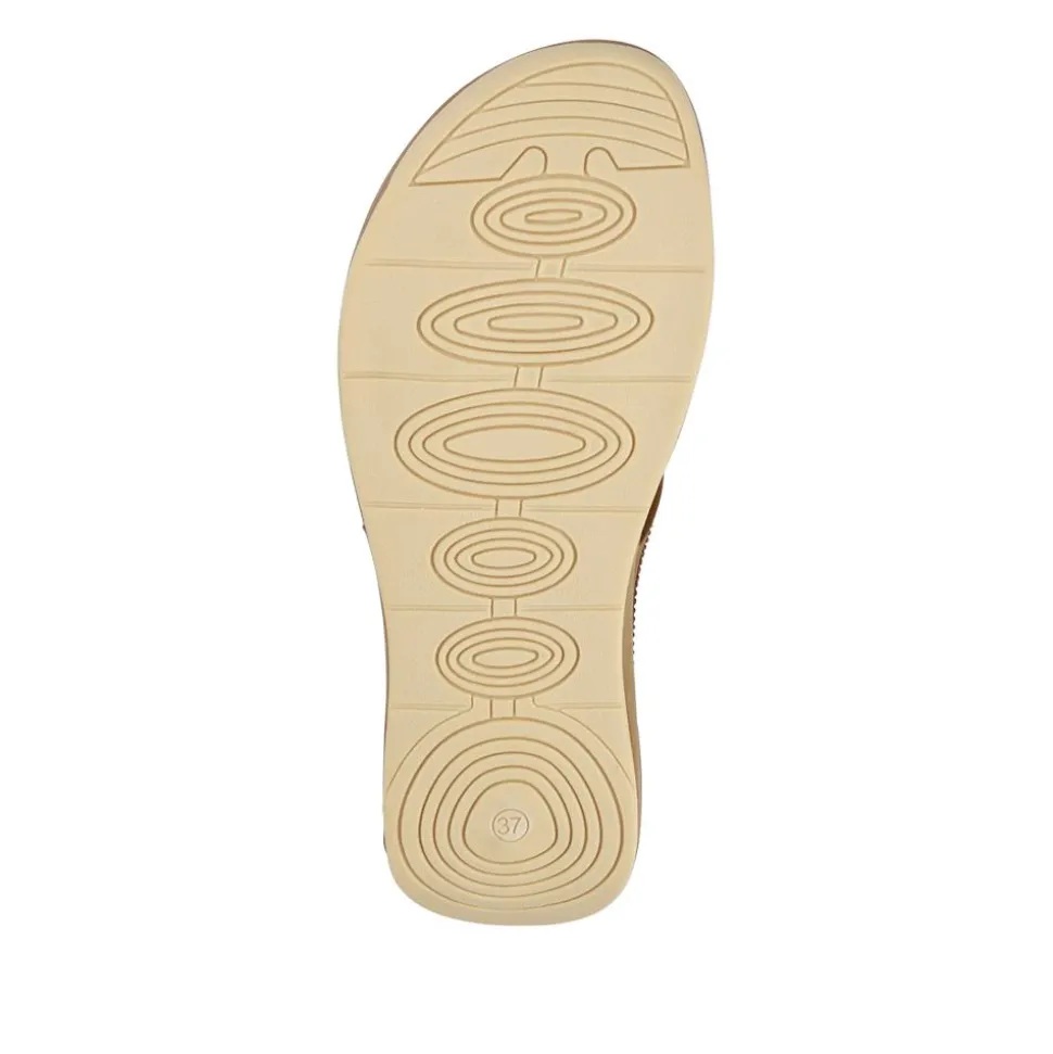 Chunky Toe Post Sandals - Camel