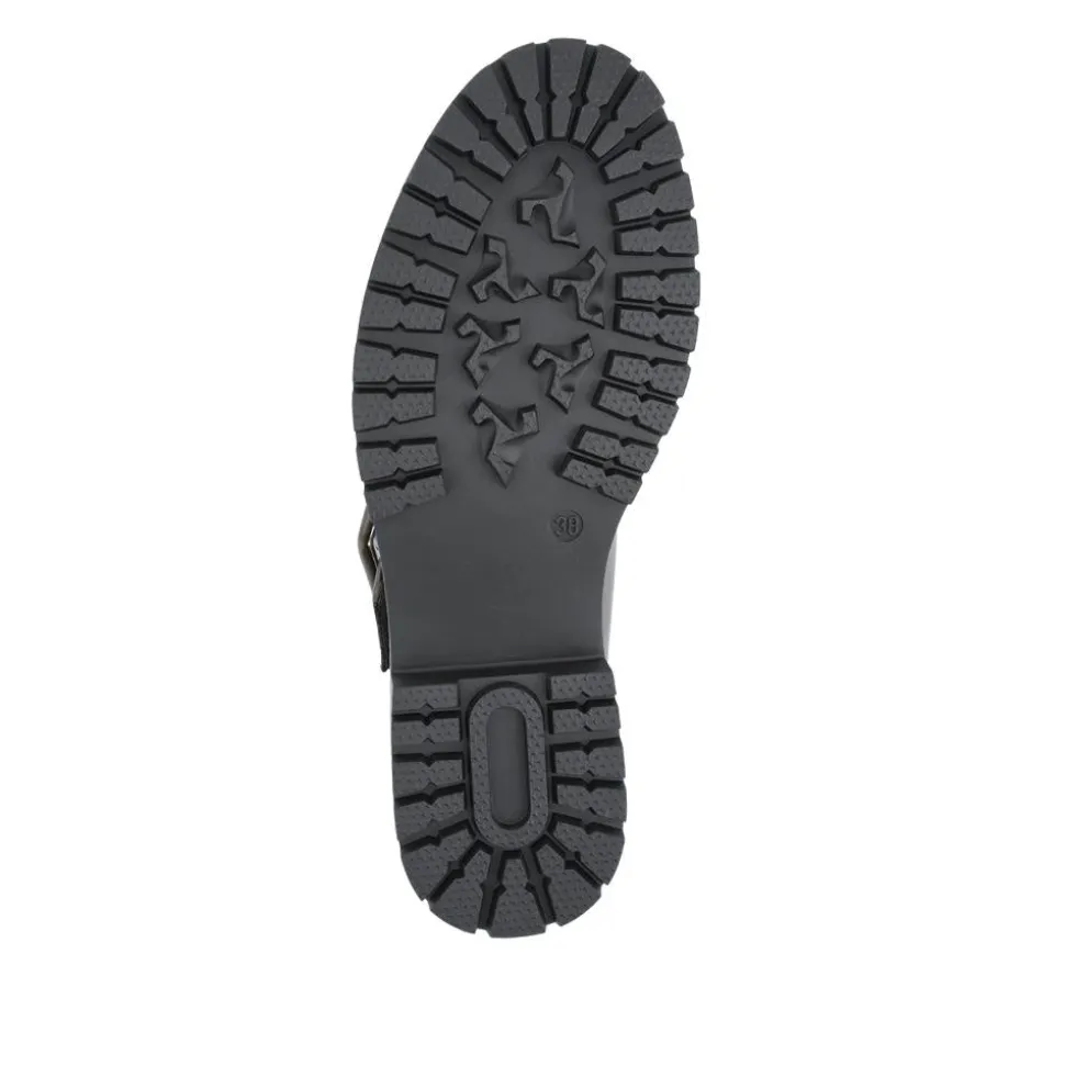 Chunky Touch-Fasten Mary Janes - Olive