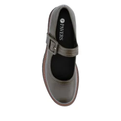 Chunky Touch-Fasten Mary Janes - Olive