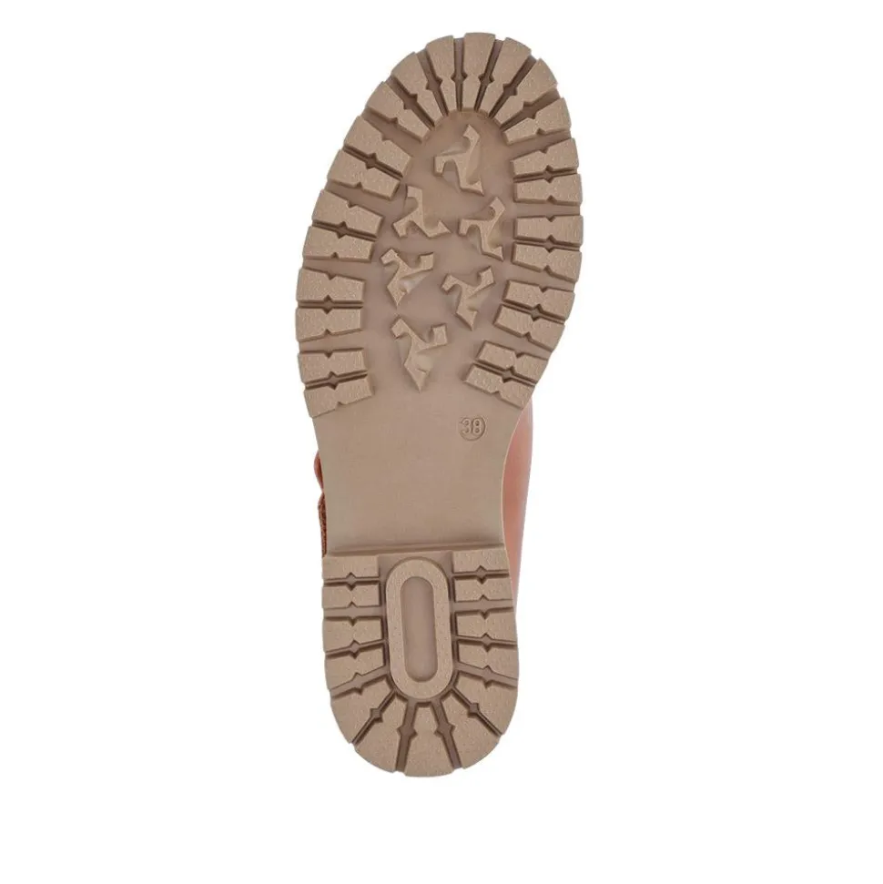 Chunky Touch-Fasten Mary Janes - Tan