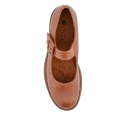 Chunky Touch-Fasten Mary Janes - Tan