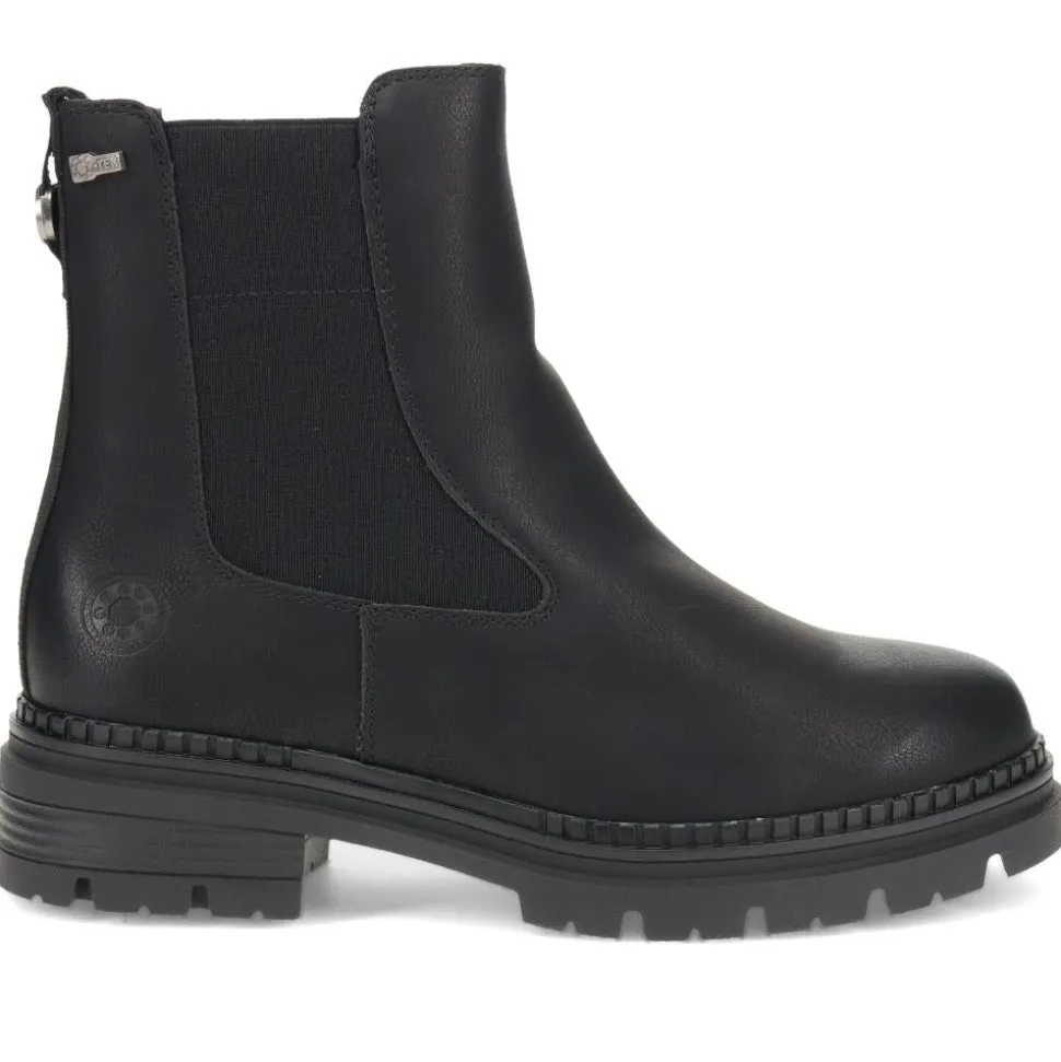 Chunky Water-Resistant Chelsea Boots - Black