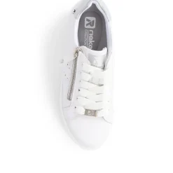 Chunky Zip Trainers - White