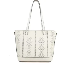Classic Detail Tote Bag - Cream
