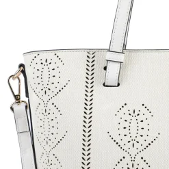 Classic Detail Tote Bag - Cream