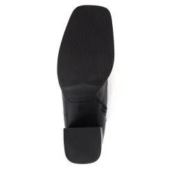 Clementina Apron Front Seam Ankle Boots - Black