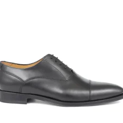 Cologne Leather Oxford Shoes - Black