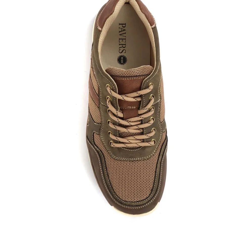Colour Contrast Trainers - Taupe
