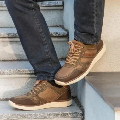 Colour Contrast Trainers - Taupe