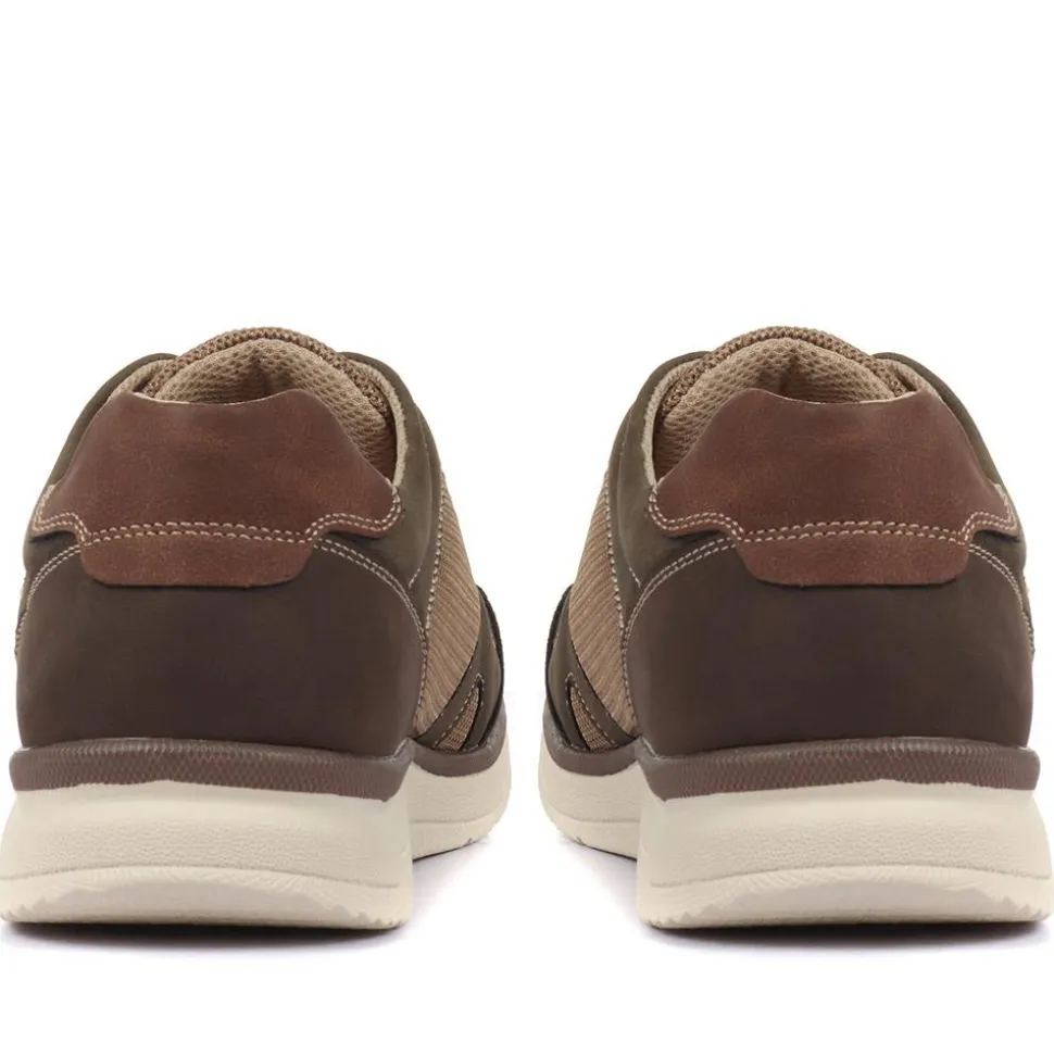 Colour Contrast Trainers - Taupe