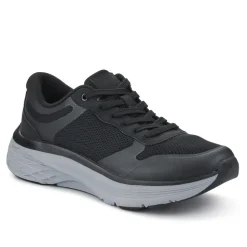Comfortable Lace-Up Trainers - Black
