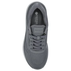 Comfortable Lace-Up Trainers - Charcoal