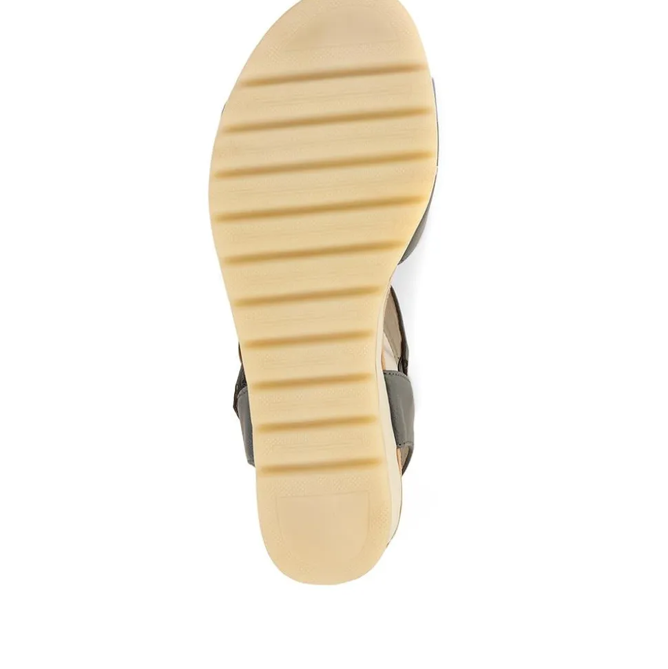 Comfortable Wedge Heel Sandals - Navy
