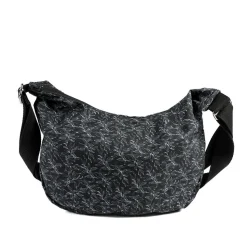Comfort Cross Body Bag - Black Floral