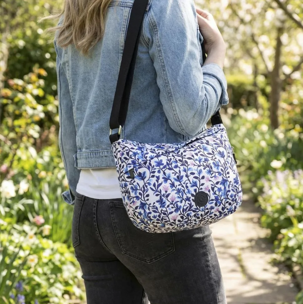 Comfort Cross Body Bag - White Floral