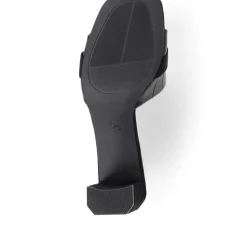 Comfort Heeled Slip-On Mules - Black