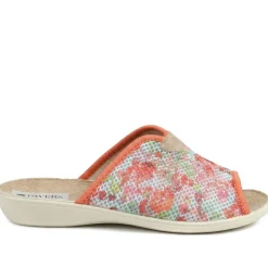 Comfort Slip On Mule Slippers - Orange Multi