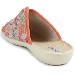 Comfort Slip On Mule Slippers - Orange Multi