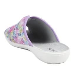 Comfort Slip On Mule Slippers - Purple Multi