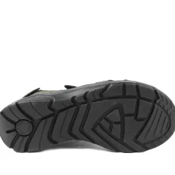 Comfy Triple Touch Fasten Sandals - Khaki