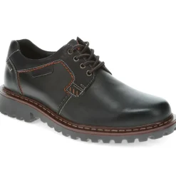 Commando Tread Lace-Up Shoes - Black