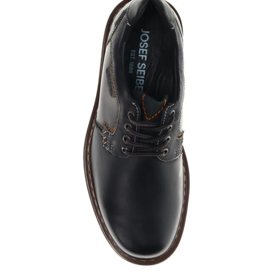 Commando Tread Lace-Up Shoes - Black