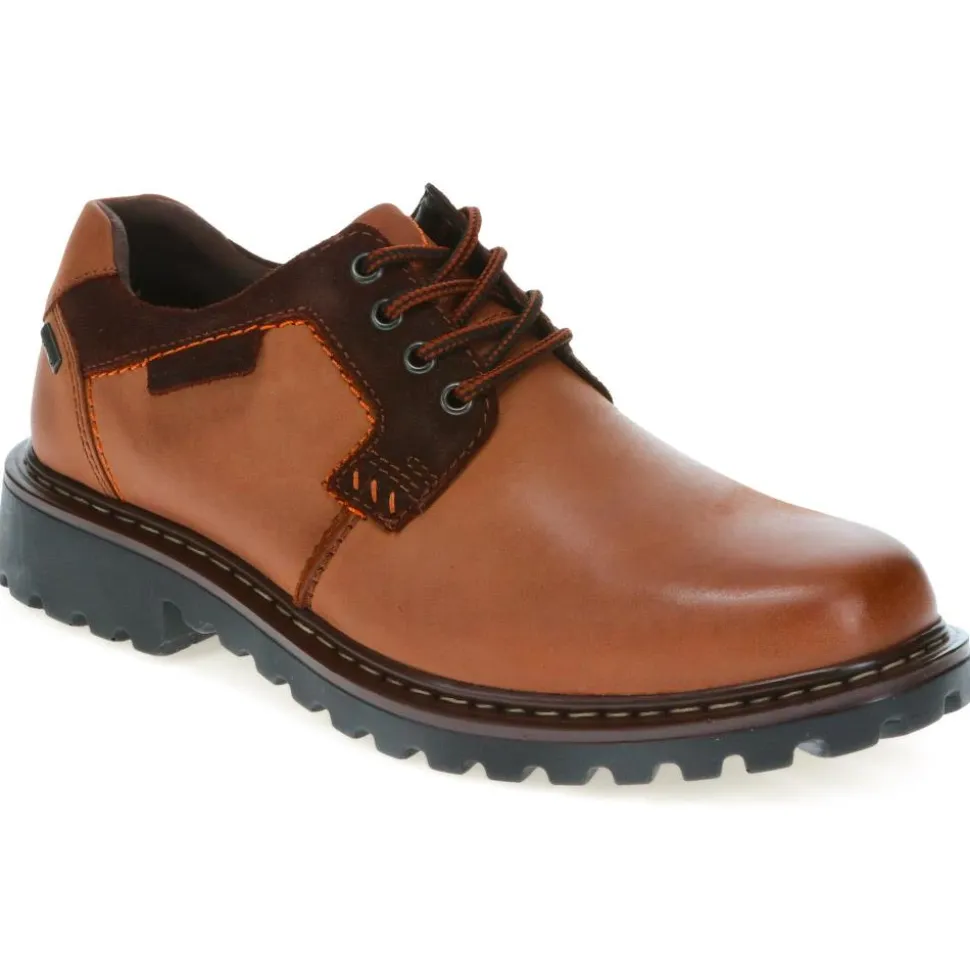 Commando Tread Lace-Up Shoes - Brown