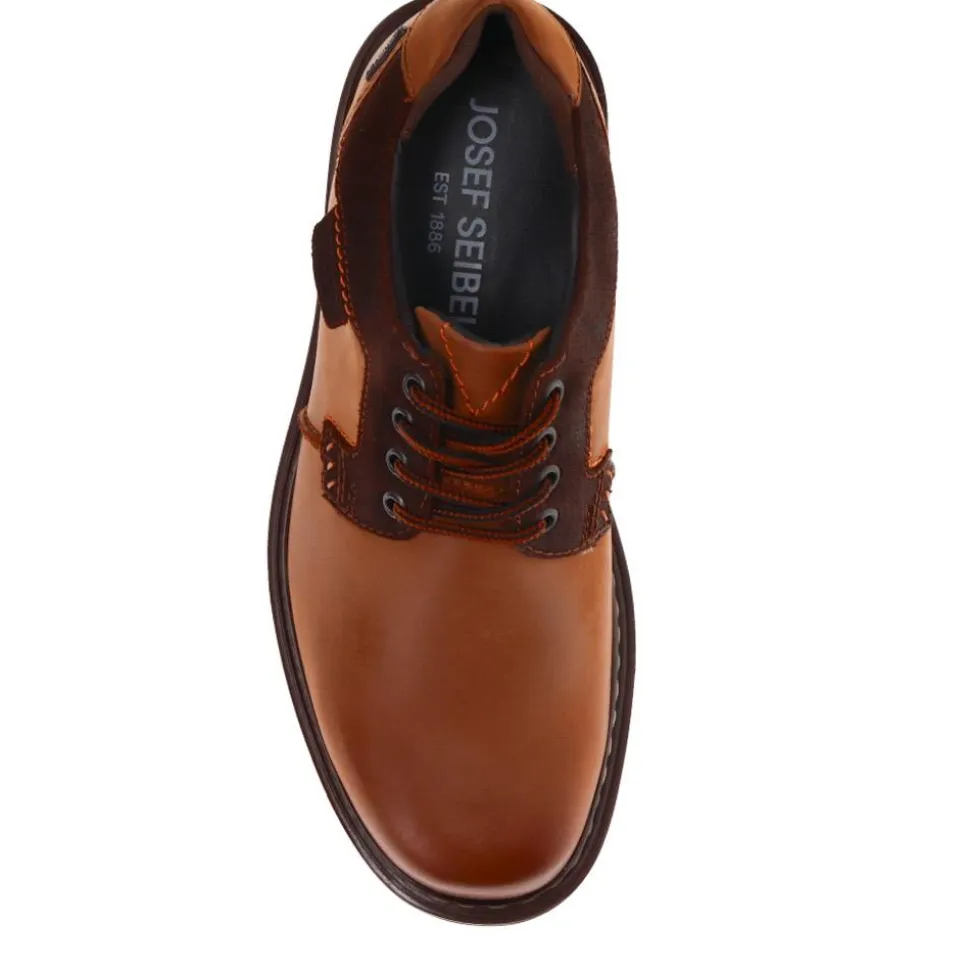 Commando Tread Lace-Up Shoes - Brown