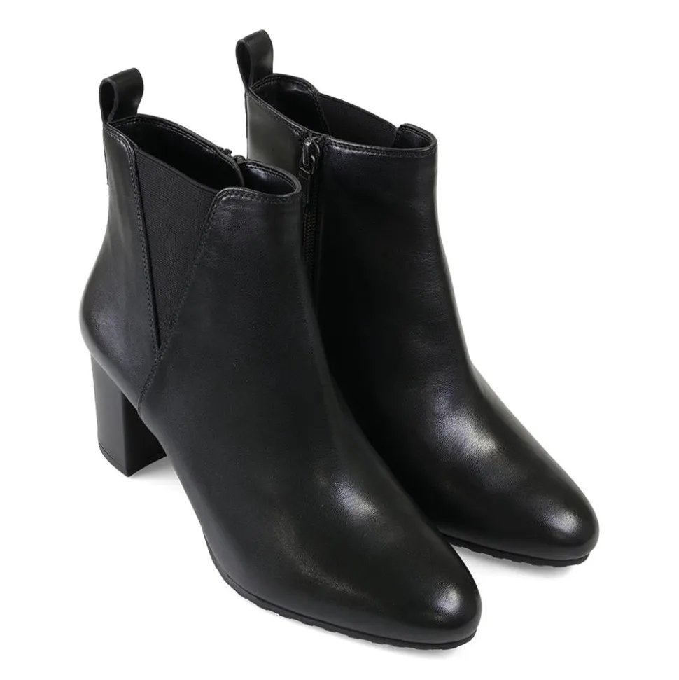 Contemporary Comfort Boots EE Fit - Black Leather