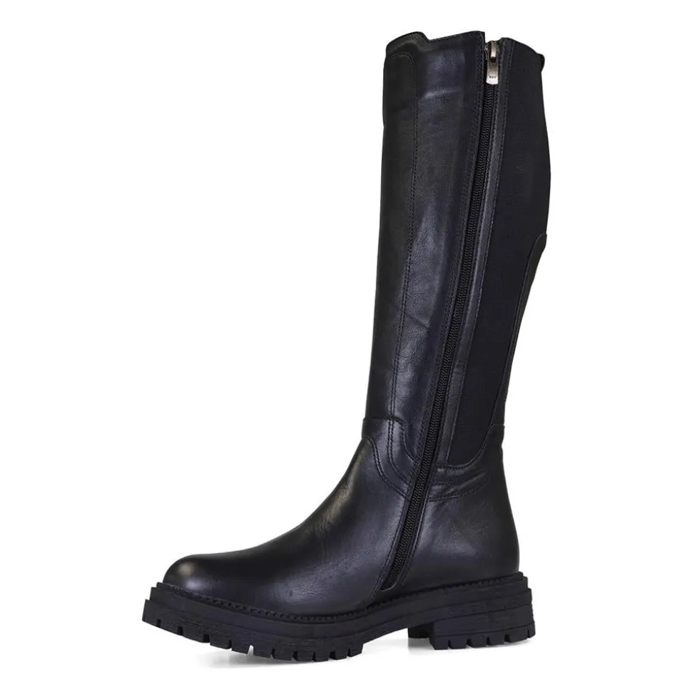 Contemporary Comfort Boots E Fit - Black Leather