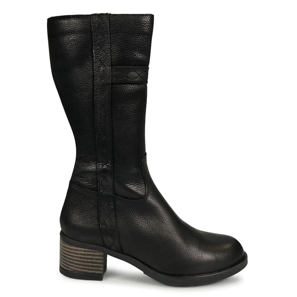 Contemporary Comfort Boots E Fit - Black Tumbled Nubuck