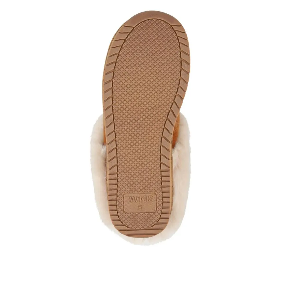 Cosy Mule Slippers - Chestnut