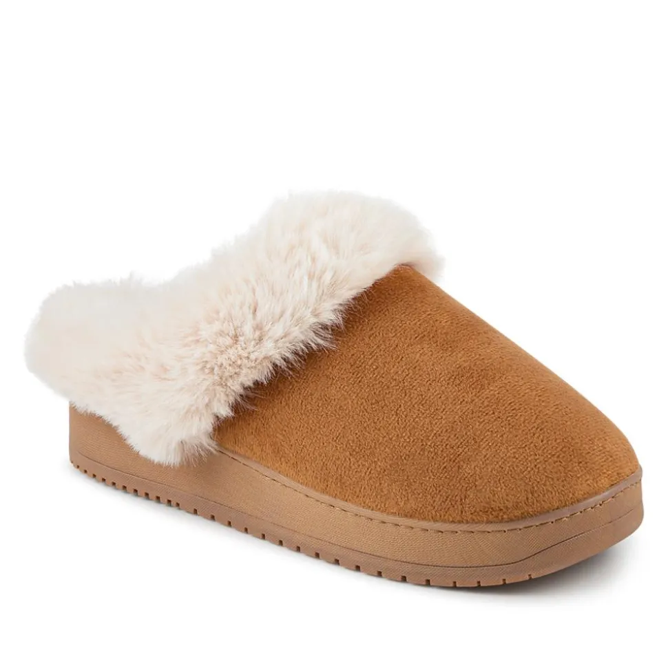 Cosy Mule Slippers - Chestnut