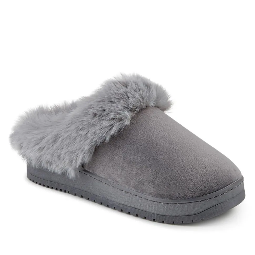 Cosy Mule Slippers - Grey