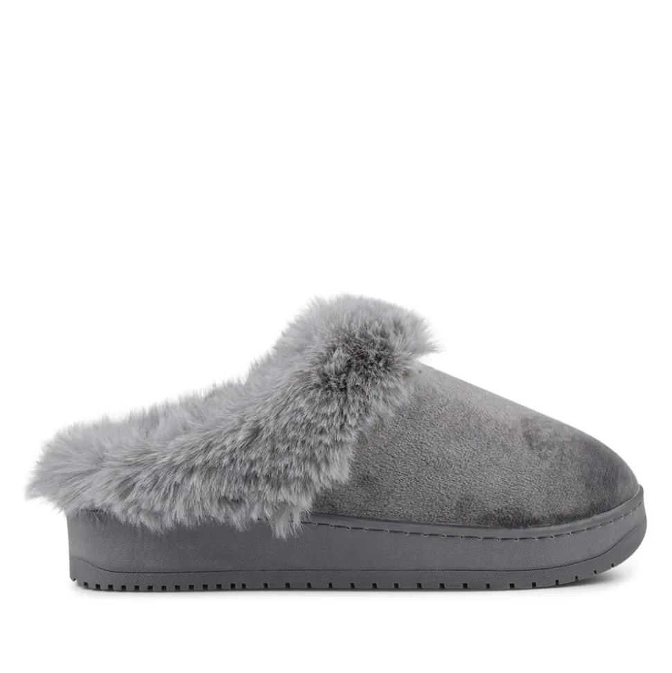 Cosy Mule Slippers - Grey